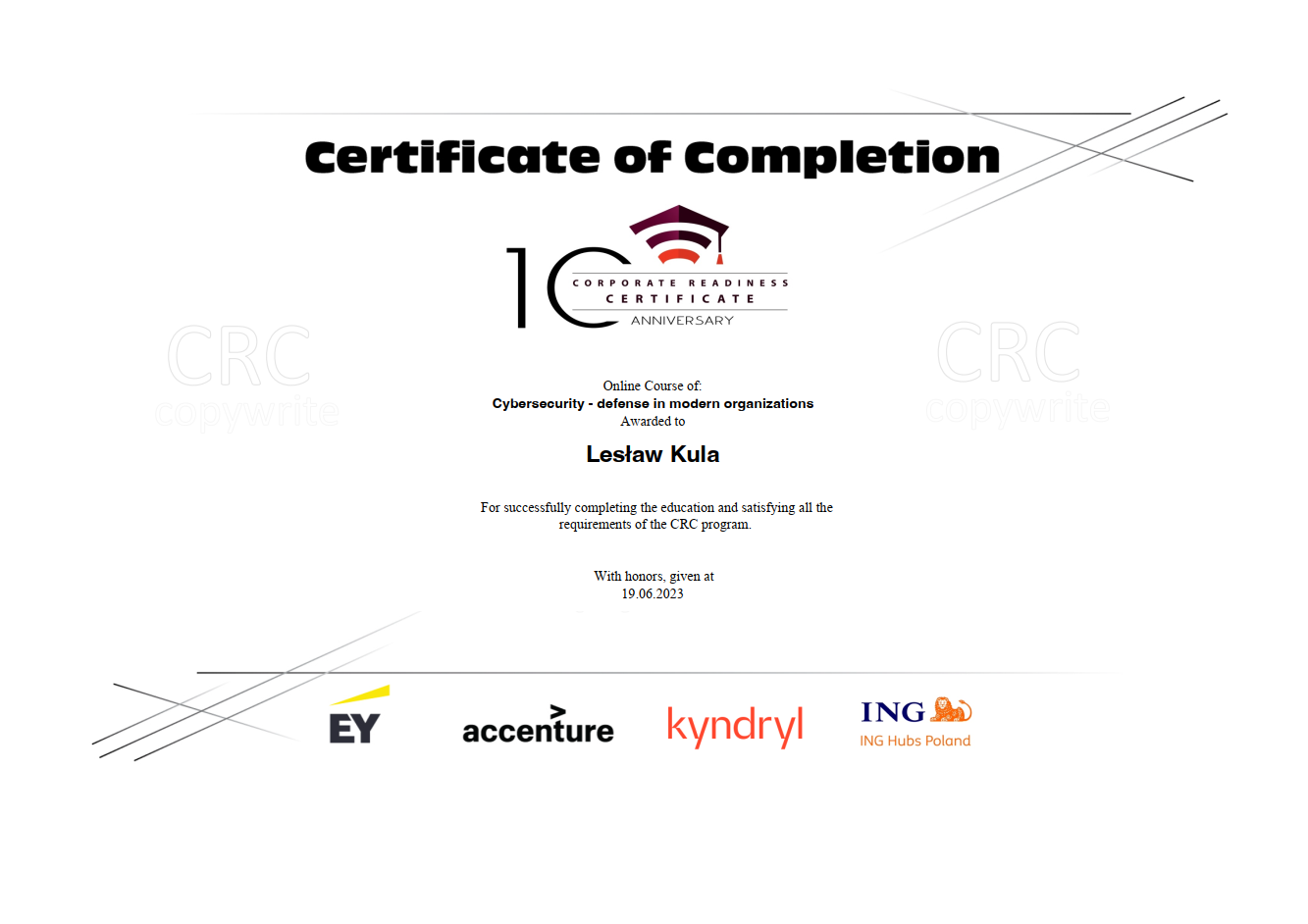 ING Cybersecurity Cert